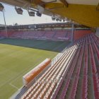 Durante las obras de los vídeo marcadores habrá que reforzar la estructura de la cubierta del Municipal de Los Pajaritos.