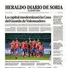 Portada de Heraldo Diario de Soria del 23 de diciembre de 2024.
