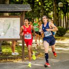 El joven fondista soriano, Beltrán Flores, durante la pasada Carrera Popular Abel Antón.