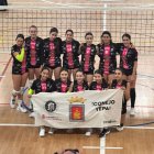 El equipo infantil femenino del C.V. Sporting Santo Domingo es uno de los cuatro conjunto del club soriano que participa en Guadalajara.