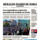 Portada de Heraldo-Diario de Soria de 29 de diciembre de 2024