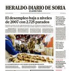 Portada de Heraldo Diario de Soria del 4 de enero de 2025.