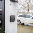 Un punto de recarga para coche eléctrico.
