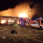 Llamas del incendio ocurrido junto a la Venta de Tiermes