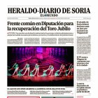 Portada de Heraldo-Diario de Soria de 11 de enero de 2025