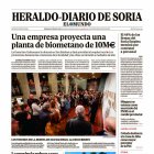 Portada de Heraldo-Diario de Soria de 12 de enero de 2025