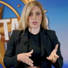 Raquel López, en la captura del vídeo de promoción del concurso de la ETB.