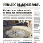 Portada de Heraldo-Diario de Soria de 15 de enero de 2025.