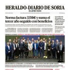 Portada de Heraldo-Diario de Soria de 16 de enero de 2025.