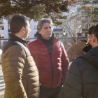 El alcalde durante su visita al Parque de Santa Clara.