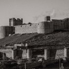 El Castillo de Berlanga, al fondo de la imagen.