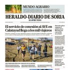 Portada de Heraldo-Diario de Soria de 20 de enero de 2025.