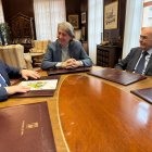 Reunión del Colegio de Ingenieros Industriales con el Ayuntamiento de Soria.