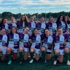 Las jugadoras del ingenieros antes del encuentro