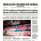 Portada de Heraldo Diario de Soria del 22 de enero de 2025