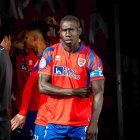 Moustapha es uno de los cuatro jugadores del Numancia que están apercibidos con cuatro amarillas.