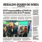 Portada de Heraldo Diario de Soria de 25 de enero de 2025