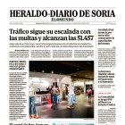 Portada de Heraldo Diario de Soria de 26 de enero de 2025