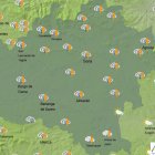Predicción de la Aemet para este lunes en la franja horaria de las 16 horas.