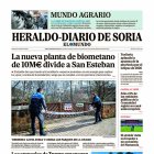Portada de Heraldo-Diario de Soria del lunes 27 de enero de 2025.