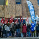 Concentración sindical en Soria por la estabilidad de Muface este pasado diciembre.