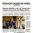 Portada de Heraldo Diario de Soria de 29 de enero de 2025