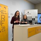 La alcaldesa de Abejar, Carolina Romero, junto a la diputada de Turismo, Elia Jiménez, este lunes, durante la presentación de la Feria de la Trufa.