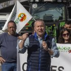 Protesta ante la planta de Bioetanol de Babilafuente. En la imagen, Donaciano Dujo, presidente de Asaja CyL.