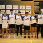 Los jugadores sorianos que compitieron en Estella.