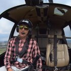 Jesús Calleja sobrevolando Soria en helicóptero en un capítulo de 'Volando voy'.