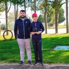 El joven golfista soriano Enzo Jiménez.
