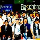 Aficionados sorianos en la final de la Recopa de 1995.