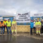 Concentración de los trabajadores de Losán.