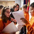 Los alumnos ponían a prueba sus habilidades lectoras
