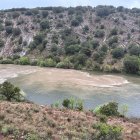 Vertidos al embalse del Duero desde el aliviadero de la depuradora durante la tormenta.