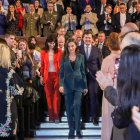 La reina doña Letizia preside el acto central del Tour del talento en León y proclamación del Premio Princesa de Girona CreaEmpresa 2025, al que asisten, entre otros, el presidente de la Junta, Alfonso Fernández Mañueco, el alcalde, José Antonio Diez, el delegado del Gobierno, Nicanor Sen, el presidente de las Cortes, Carlos Pollán y la presidenta del PSOECyL, Ana Redondo.