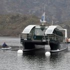 Embarcación del lago de Sanabria (Zamora), tipo catamarán como el previsto para Soria.