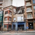El edificio de la calle Tejera objeto de desmontaje.