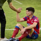 Javier Bonilla, desolado al final de los 90 minutos.