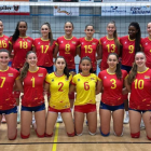 Fotos del combinado nacional Sub19 que dirige Guillermo Orduna y cuya concentración permanente tiene lugar en Soria.