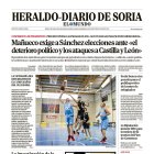Portada de Heraldo Diario de Soria del 7 de junio de 2025.