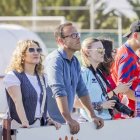 Miguel de la Fuente viendo el encuentro del pasado domingo entre el Numancia B y el Betis Valladolid.