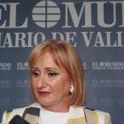 La consejera de Industria, Comercio y Empleo, Leticia García, en el Club de Prensa de El Mundo de Castilla y León.