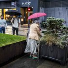 La tormenta dejó inundados ciertos puntos de la ciudad