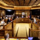 Un momento del pleno municipal.