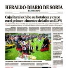 Portada de Heraldo Diario de Soria del 14 de junio de 2025