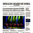 Portada de Heraldo Diario de Soria del 15 de junio de 2025