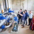 El depósito regulador de agua instalado en Almazán.