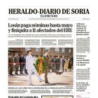 Portada de Heraldo Diario de Soria del 19 de junio de 2025.