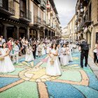 Una de las alfombras en las calles de El Burgo de Osma.